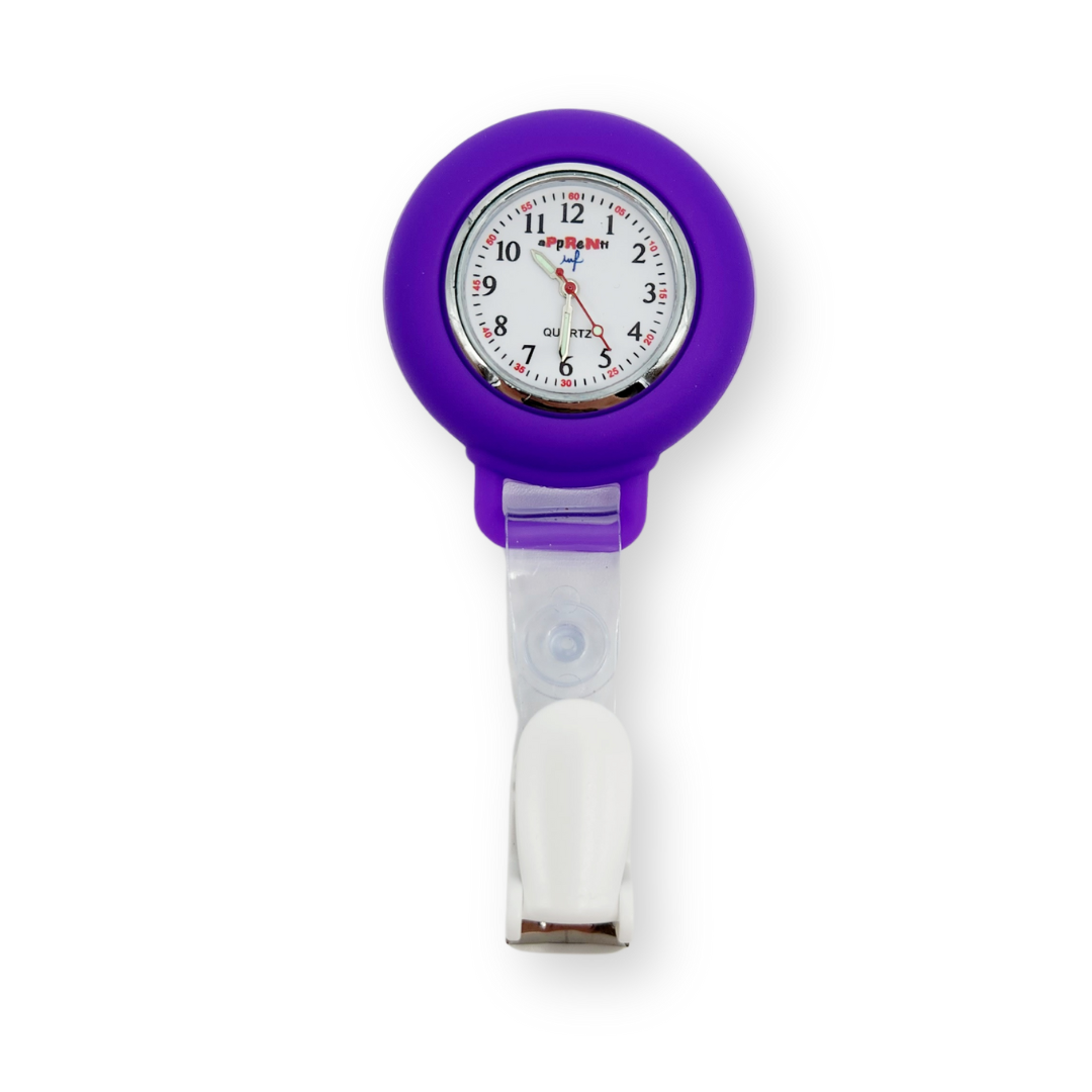 Silvera Montre à Gousset Infirmière Clip – Trotteuse, Forme Étoile & Cœur, Idéale Pour Soignants, Étudiants Infirmiers (Plusieurs Couleurs)