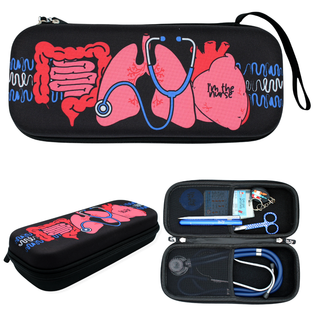 Étui à stéthoscope Noir
