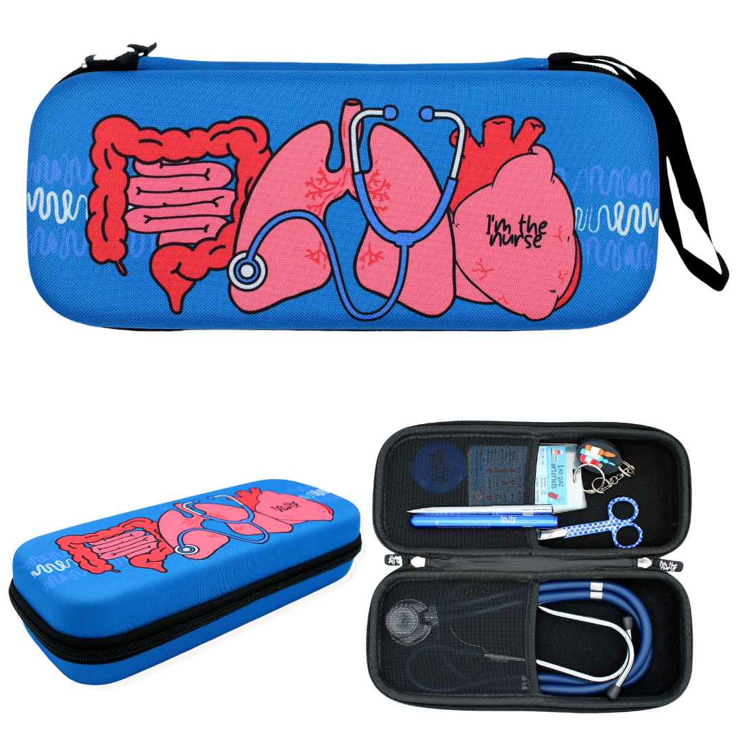 Étui à stéthoscope Bleu Royal