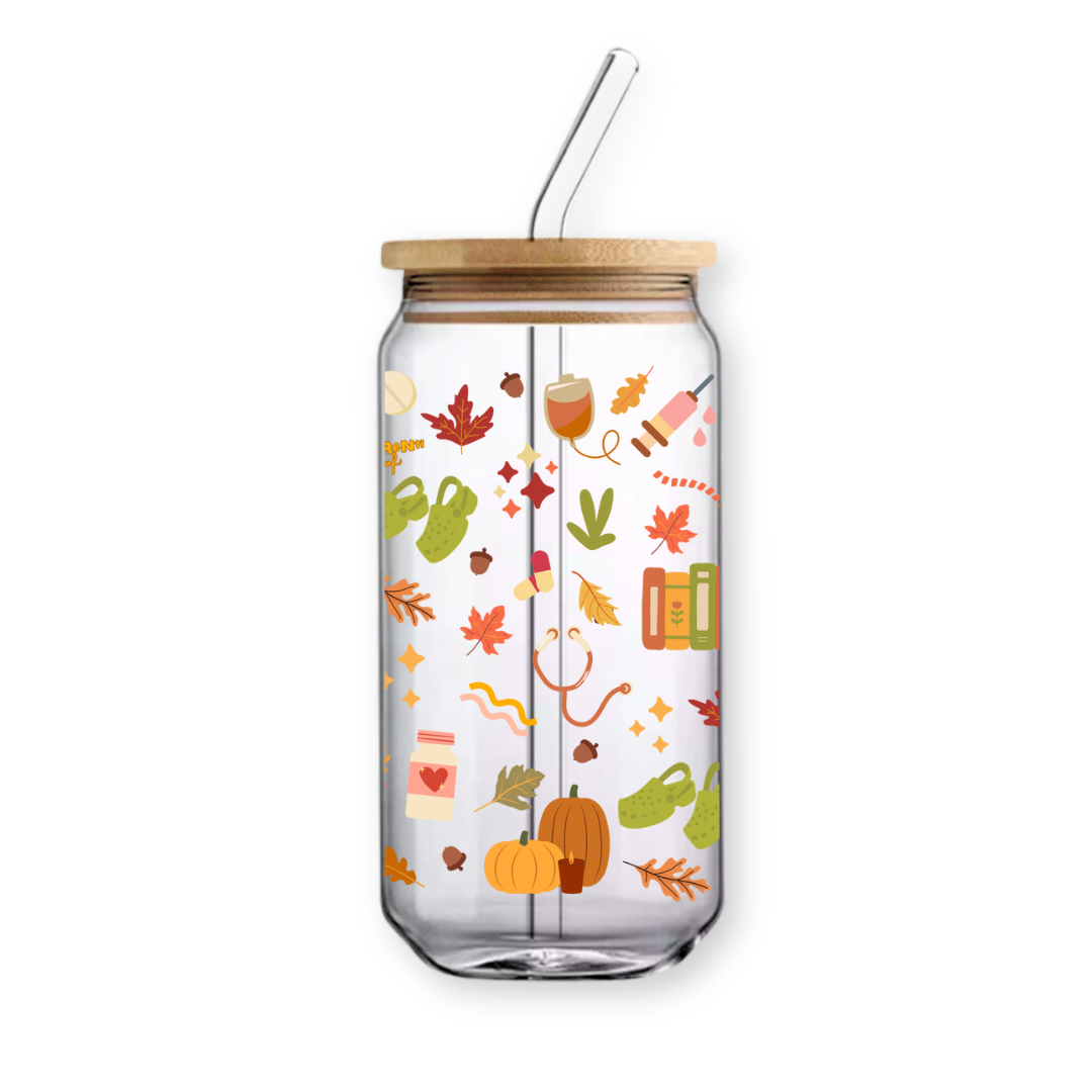 Verre canette "Automne"