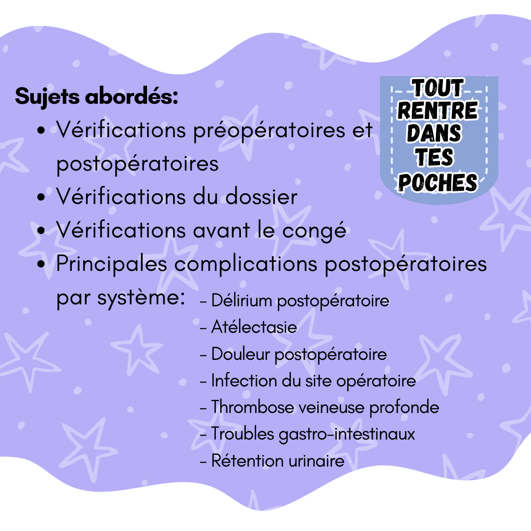 Soins opératoires