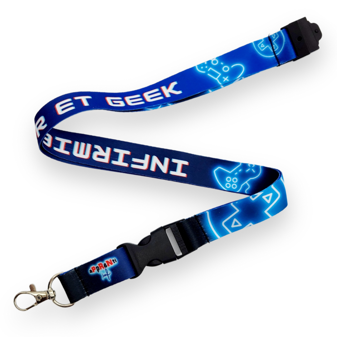 Lanière "Infirmier et Geek"