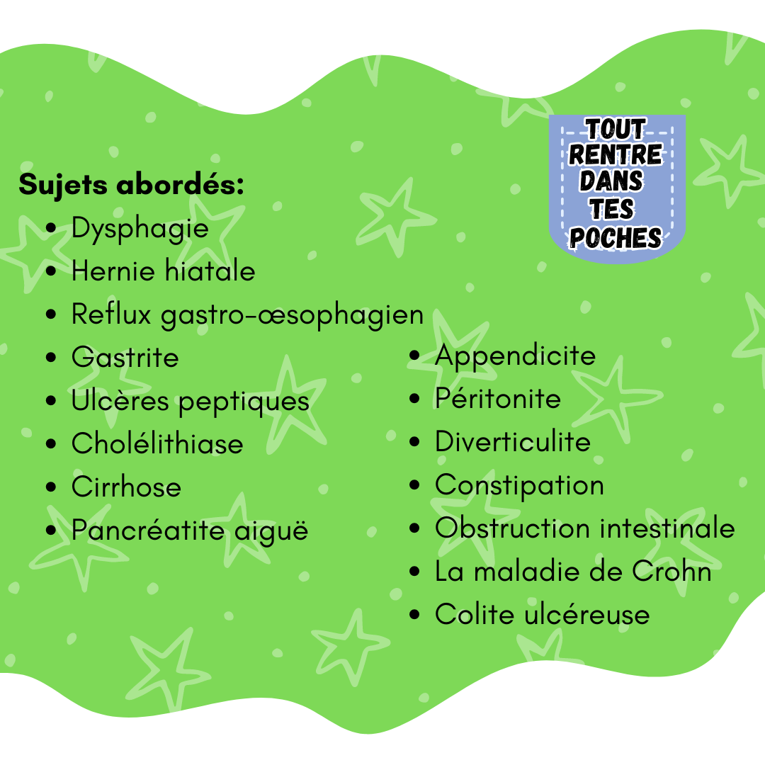 Pathologies du Système digestif