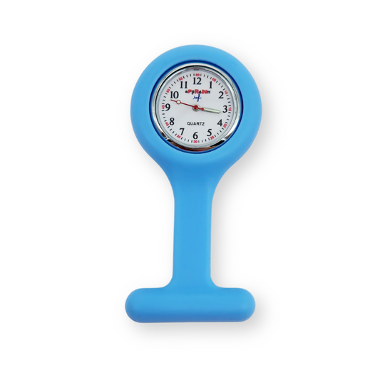 Montre trotteuse avec broche Bleu