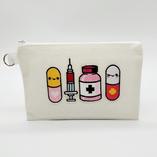 Trousse en toile de coton Médicaments