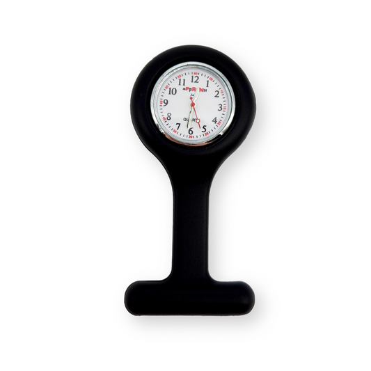 Montre trotteuse avec broche Noir