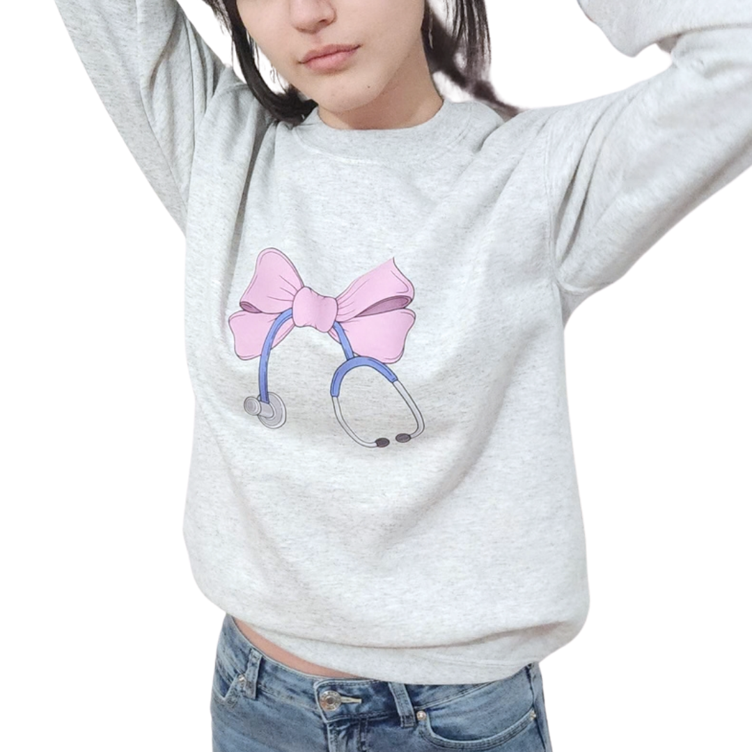 Chandail Crewneck "Rose Clinique"